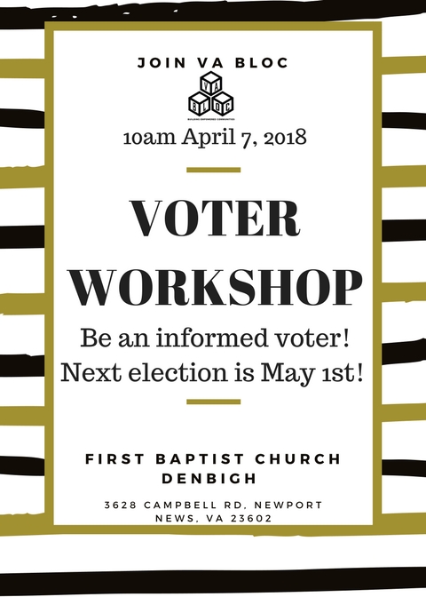 FBCD Voter Workshop April 7th